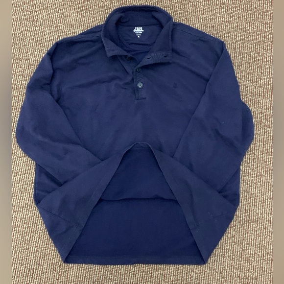 Men's XL Navy Blue Izod Saltwater Relaxed Classics Shirt - Picture 3 of 10
